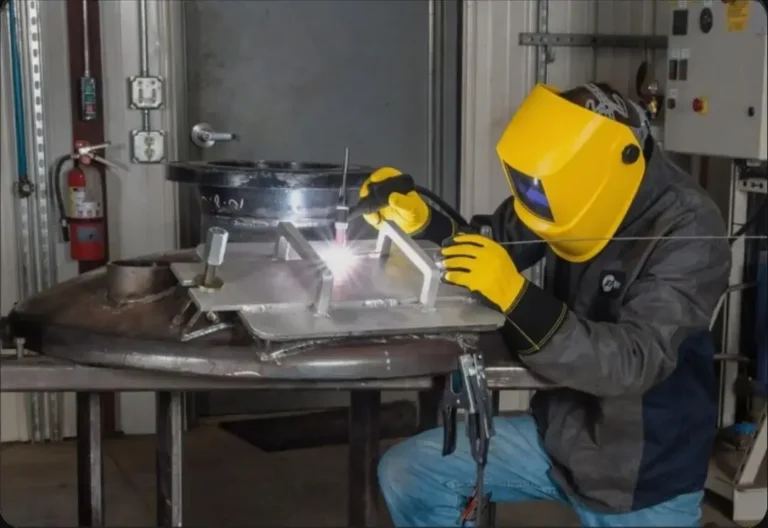 ARASWELD leather welding gloves used in aircraft fuselage and engine component TIG welding requiring EN 407 radiant heat and EN 388 cut protection