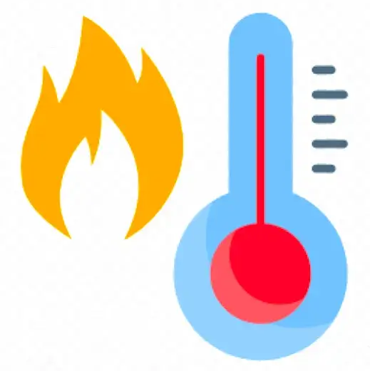 Temperature and heat icon indicating the resistance of arasweld gloves to environmental stress in heavy duty industries