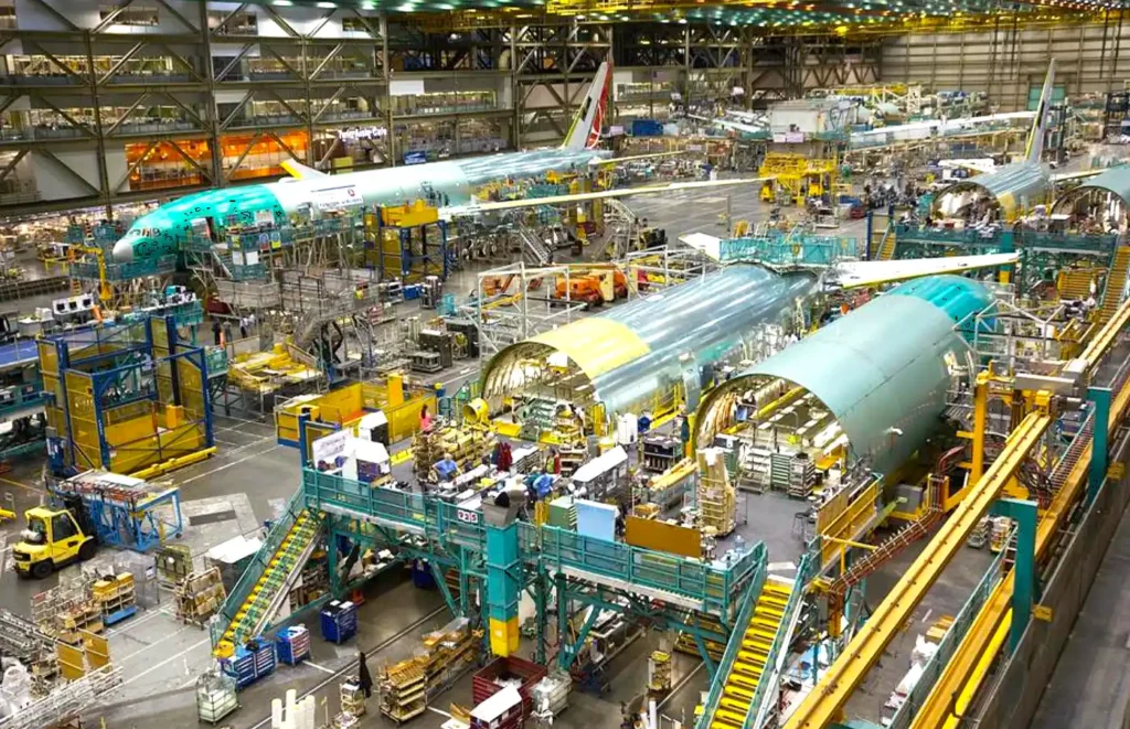 Aircraft structural assembly welding use case requiring EN 407 EN 388 certified leather welding gloves for aerospace manufacturing applications